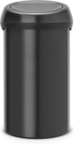 Brabantia Touch bin, 60 litre - Matt Black / Matt Black Lid