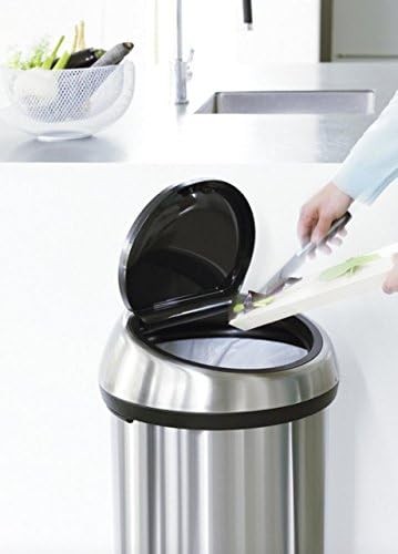 Brabantia Touch bin, 60 litre - Matt Black / Matt Black Lid