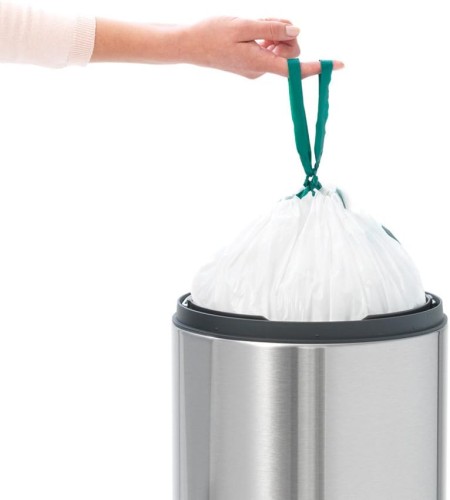 Brabantia Touch bin new, 30 litre, plastic bucket - Matt Steel Fingerprint Proof
