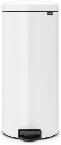 Brabantia Newicon Pedal bin, 30 litre, plastic bucket - White