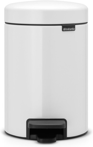 Brabantia Newicon Pedal bin, 3 litre, plastic bucket - White