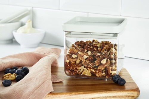 Brabantia Tasty+ Stackable square canister - 0.7 litre - Light Grey