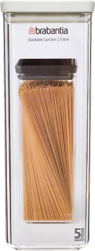 Brabantia Tasty+ Stackable square canister - 2.5 litre - Light Grey