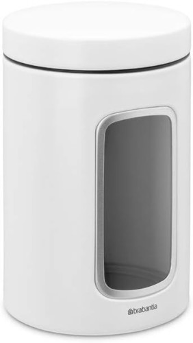 Brabantia Window Canister, 1.4 litre - White