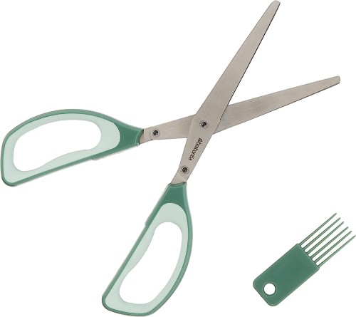 Brabantia Herb Scissors plus Cleaning Tool - Fir Green