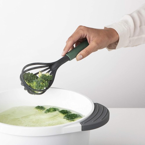 Brabantia Whisk plus Draining Spoon - Fir Green