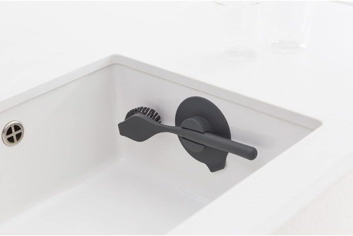 Brabantia Dish brush with suction cup holder - Dark Grey