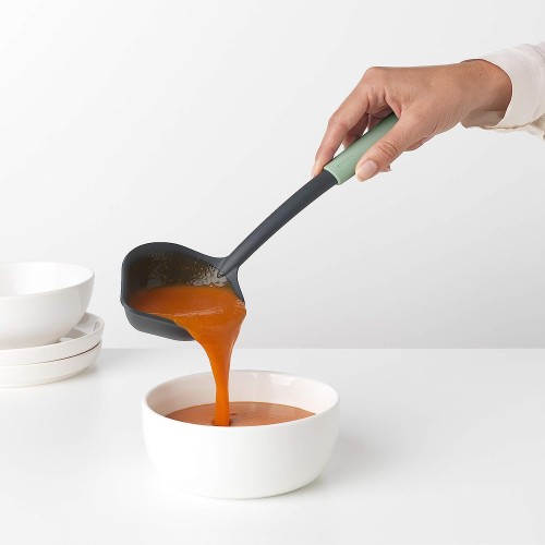 Brabantia Soup Ladle plus Scraper - Jade Green