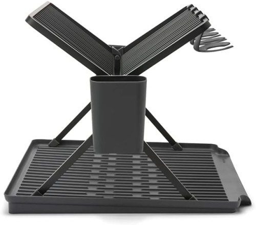 Brabantia Foldable dish rack large - Dark Grey