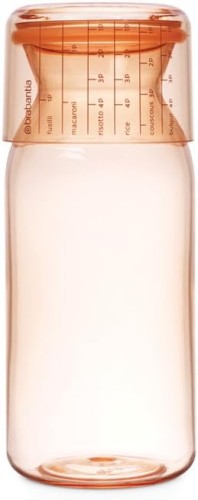 Brabantia Storage jar with measuring cup, 1.3 litre - Pink