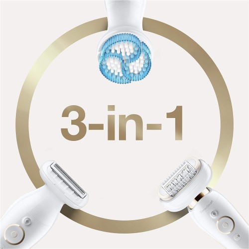 Braun Silk-épil 9 SensoSmart, Flexible head, 6 Attachments, Micro-Grip tweezer