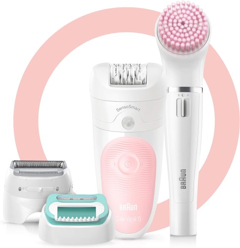 Braun Silk-épil SensoSmart Beauty Set, Cordless, Wet & Dry, 2 Speed Settings