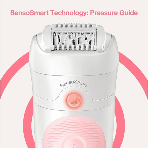 Braun Silk-épil SensoSmart, 2 Speed Settings, Wet & Dry, Extra gentle epilation