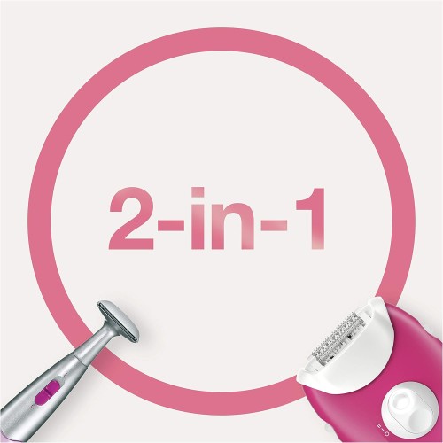 Braun Silk-épil Epilator, Smart Light, 2 Speed Settings, 20-Tweezer System