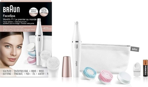 Braun Face Spa Epilator - 3in1 Facial Epilation, Slim Epilator Head