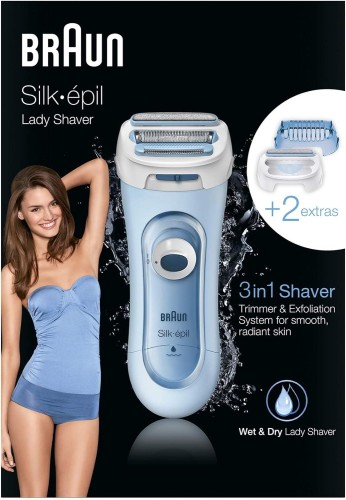 Braun Silk-épil lady shaver - Shave and exfoliate in one gentle move