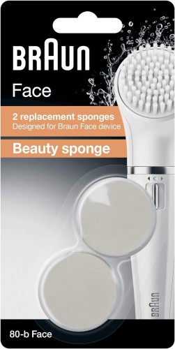 Braun Face SE80-B Cosmetics absorption, Sponge Refill, Helps to massage cream
