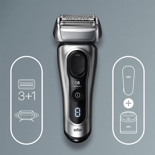 Braun Shaver Series 8, 5-in-1 SmartCare Center, Wet & Dry, Precise shaving