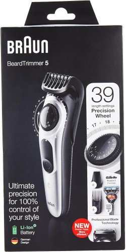 Braun Beard Trimmer, AutoSense Technology, Precision Dial for39 length settings