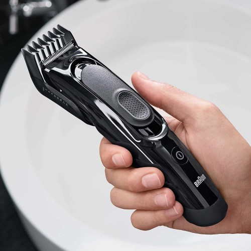 Braun Hair Clipper, Fully Washable, Two Dedicated Combs, 16 Precise Length