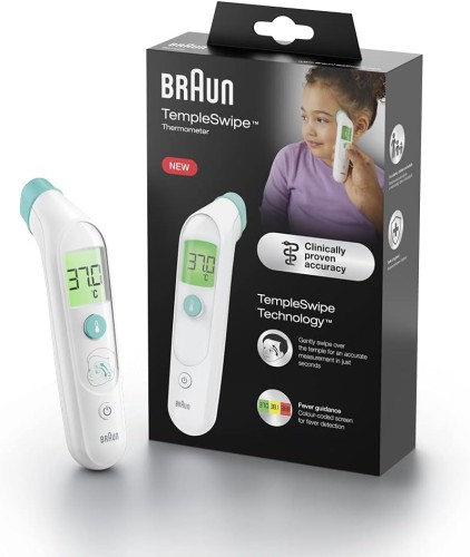 BRAUN TempleSwipe Thermometer - TempleSwipe Technology, Clinically-proven