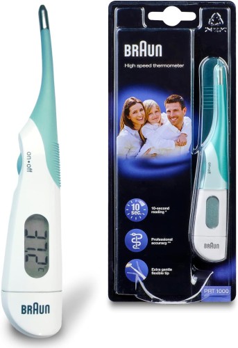 Braun Digital Stick Thermometer - Fast 10 second reading, Sound Fever Alarm