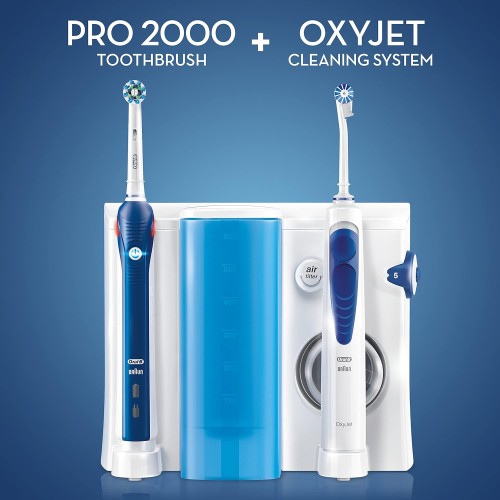 Oral B Oxyjet Cleaning System + PRO2000 Tooth Brush - Oxyjet, water enriched