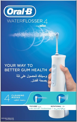 Oral B water flosser 4 - Portable Irrigator, water enriched with air microbubble
