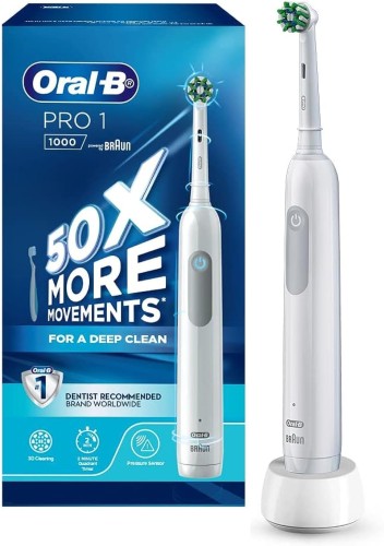 Oral B PRO 1 -1000 Round Head, 3D cleaning oscillates, Time Coaching