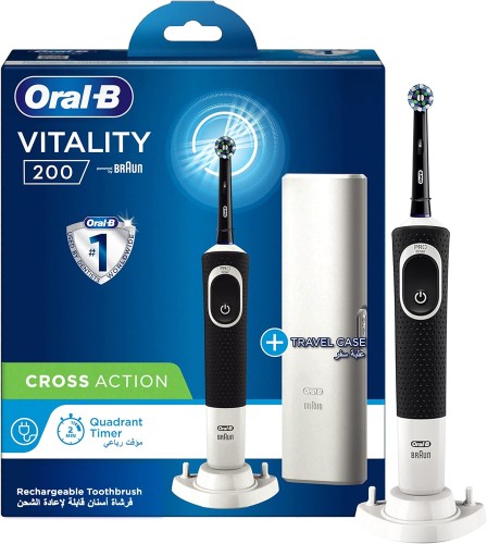 ORAL B Vitality 200, Travel Case, Ergonomic Design, 8 Days Battery Life