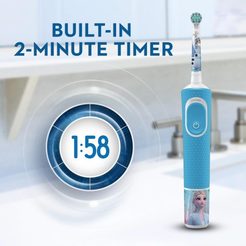 Oral B Vitality Rechargeable Kids 3+ Years FROZEN, Round brush head