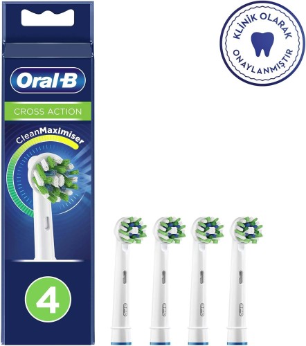 Oral-B Cross Action Replacement Brush Heads, Remove more plaque