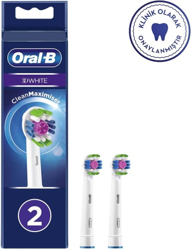 Oral-B 3D White Replacement Brush Head 2 Count