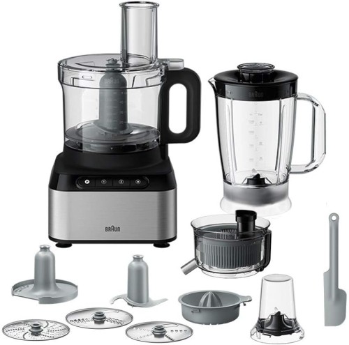 Braun PurEase food processor 800W with 2.1L chopper & 1.2L blender, Dual safety