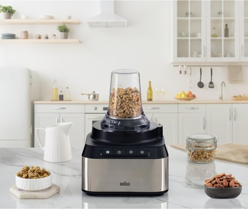 Braun PurEase food processor 800W with 2.1L chopper & 1.2L blender, Dual safety