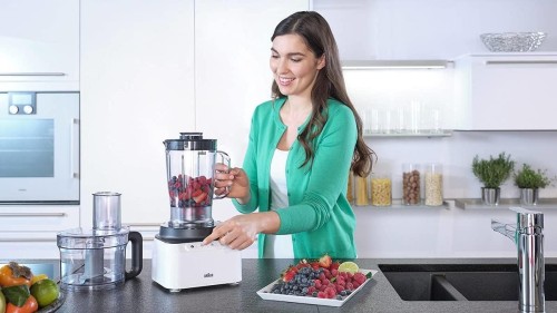 Braun PurEase food processor 800W with 2.1L food prep bowl & 1.2L blaender