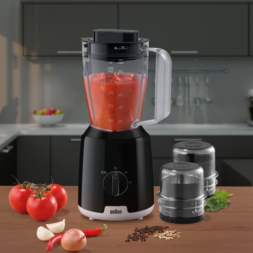 Braun PowerBlend 1 Jug Blender 600 W, 1.2 L blender, 3 way protection 2 speeds