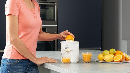 Braun CitrusQuick juicer, 60W motor, Direct serve, anti-drip, auto start-stop