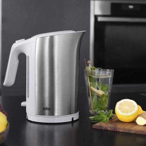 Braun water Kettle Stainless Steel, 3000W, 1.7L, Rapid boiling system