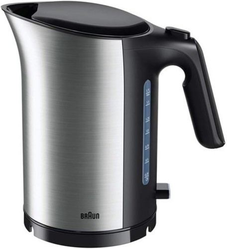 Braun water Kettle Stainless Steel, 3000W, 1.7L, Rapid boiling system