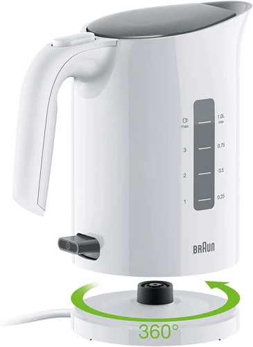 Braun PurEase Water Kettle, 2200W, 1.7L capacitty, Fast boiling