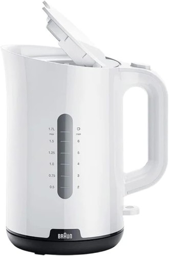 Braun BreakFast1 water kettle, 2200W, 1.7L capacity, 45 s boiling time