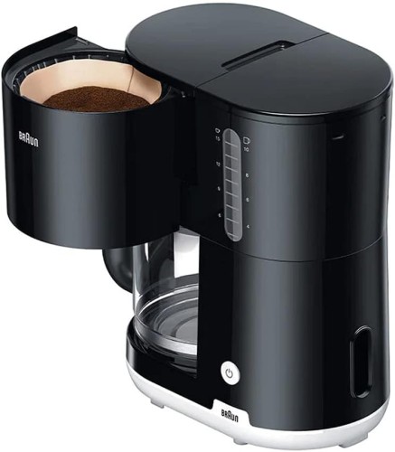 Braun Coffee Maker Breakfast 1,1000W, 10/15 cups, Auto shut-off - Black - KF 110