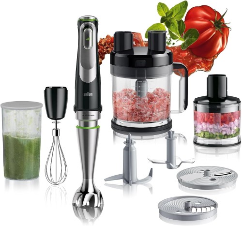 Braun Hand Blender MultiQuick, 1200W, 2L Chopper & 500 ml Chopper