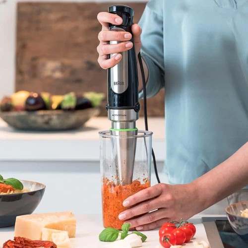 Braun Hand Blender Multiquick 7, 1000 Watts, 1.5 L Food Processor, 350 ml