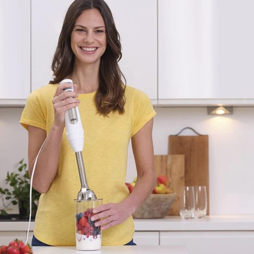 Braun Hand Blender 1000 Watts, 500 ml chopper, Double beater, Active Blade