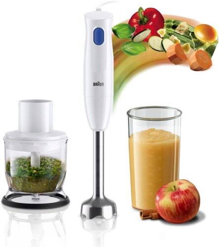 Braun Hand Blender, 450 W. Chopper 350ml, metal, 1 speed, Lightweight