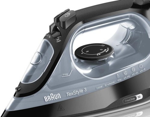 Braun Steam Iron TexStyle3 , 2400 watts, Free Glide 3D technology, Super Ceramic