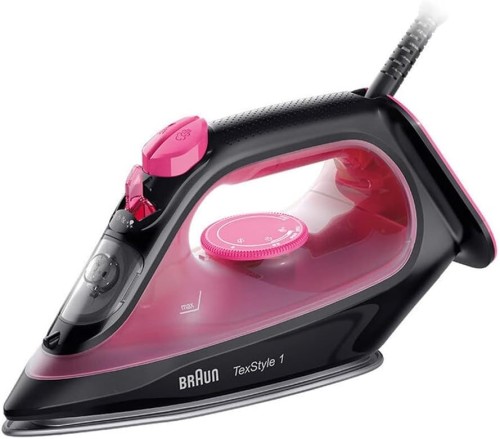 Braun Steam Iron TexStyle 1, 2000 Watts, Super Ceramic Soleplate