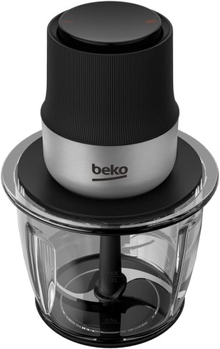 Beko food chopper - 400 W Motor Power. 2 speed settings. 1 L Glass Bowl